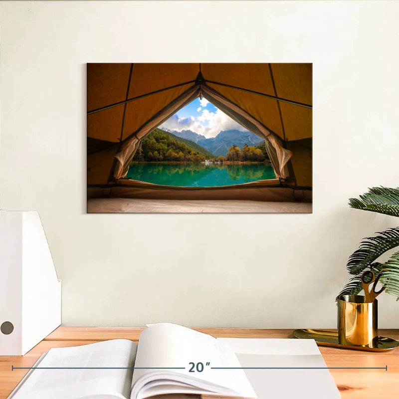 Senne Lakeside Tent View, 8" H x 12" W