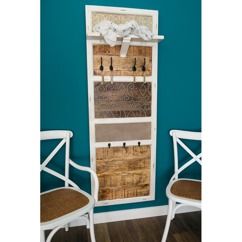 Atianna Mango Solid Wood Hall Tree, White