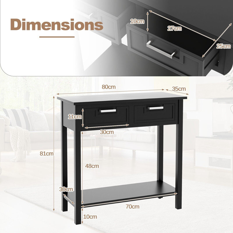 Articia 80cm Console Table