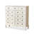 White Solid Wood Accent Cabinet
