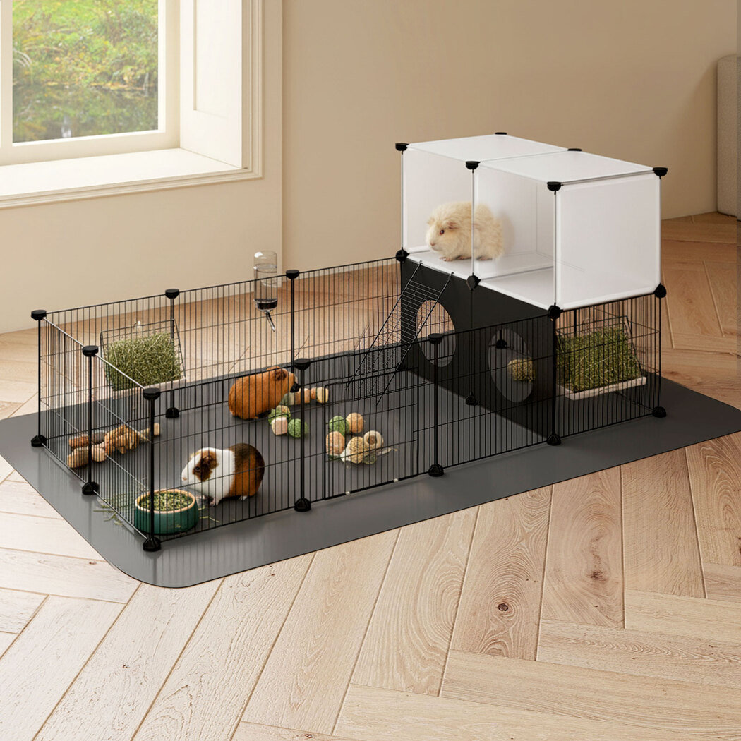 Pet Pen 24 Panel Puppy Rabbit Kitten Playpen Indoor Enclosure Run Cage