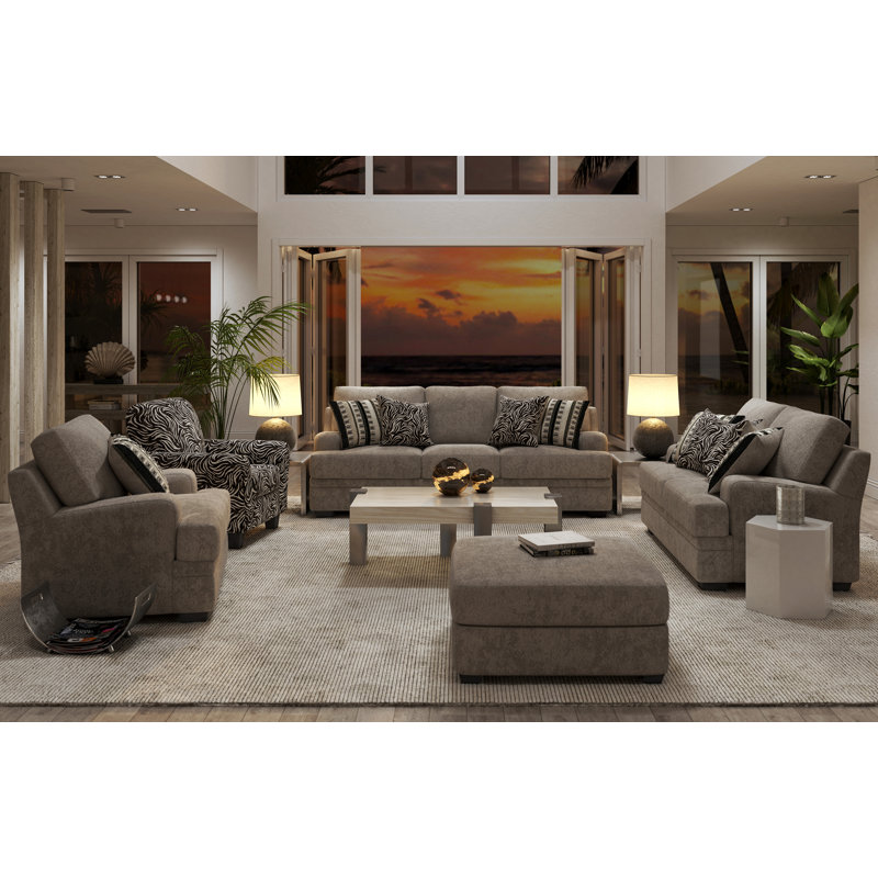 Canapé Steuart Charles of London, Polyester gris