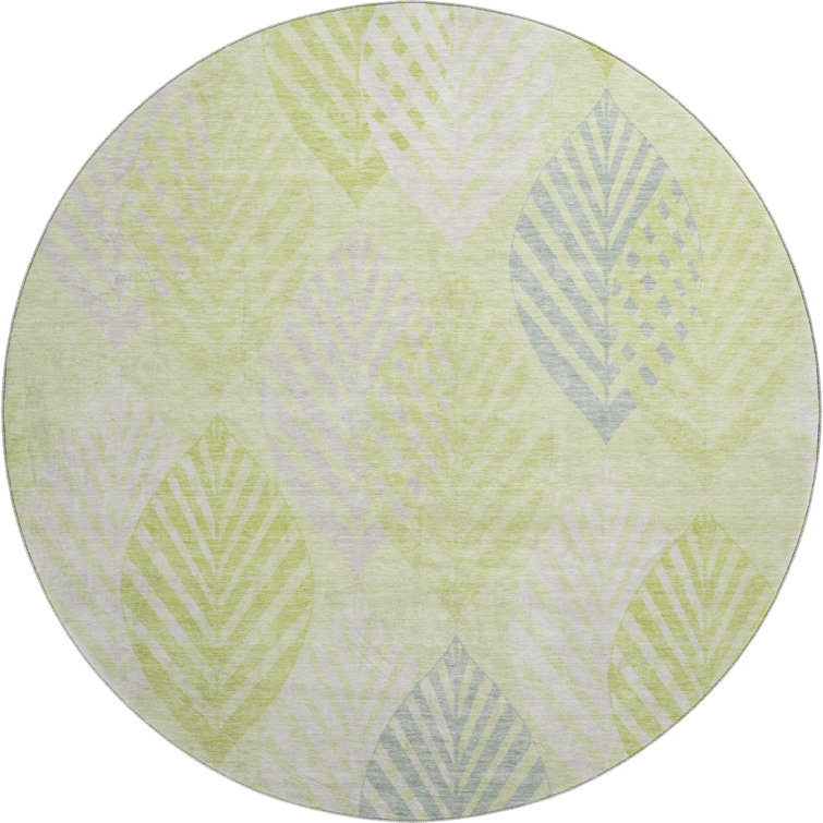 Premium Machine Washable Prisco Aloe Rug