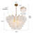 7-light Shell Gold Dimmable Chandelier For Dining Room