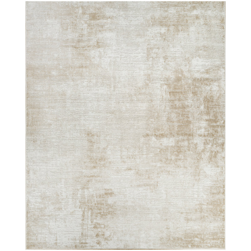 Mathews Ivory Beige Modern Indoor Rug, Rectangle 7'10" x 9'10"