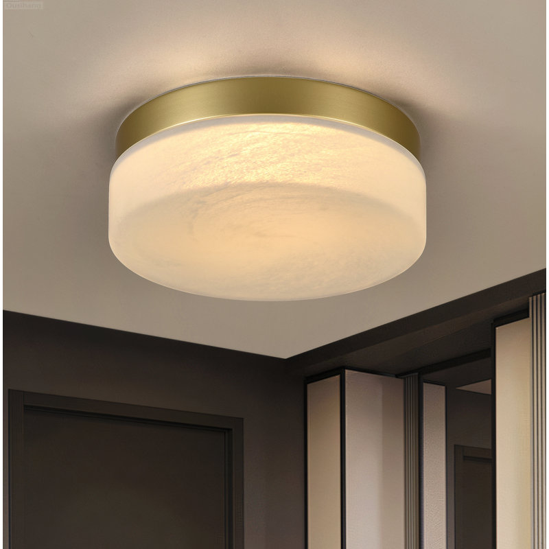 Plafonnier encastré moderne ultra-plat encastré à profil bas 12 po Modern, Gold