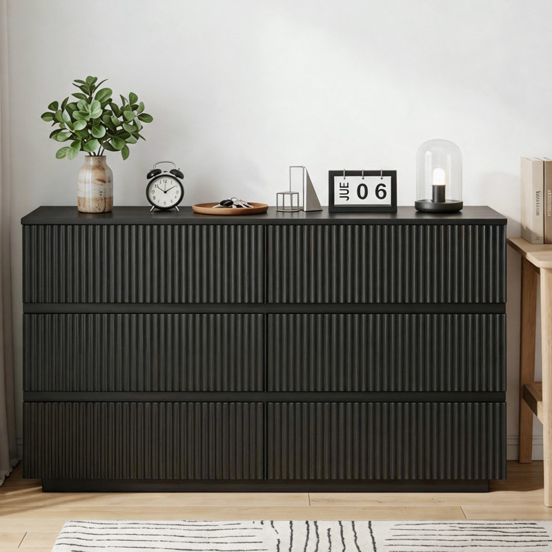 Commode thermoformée 55 po, Noir