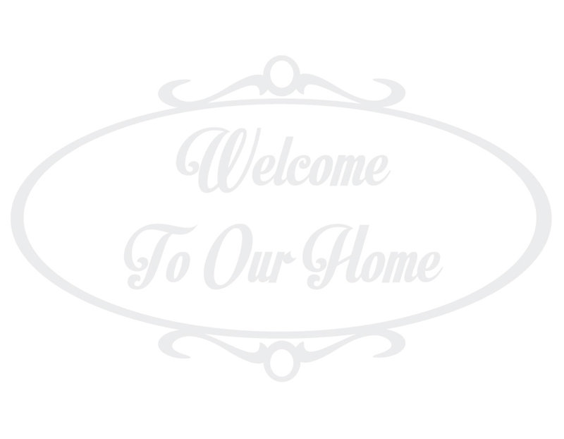 Décalcomanie murale welcome to home, H 36 po x l 60 po x P 0,01 po, Blanc