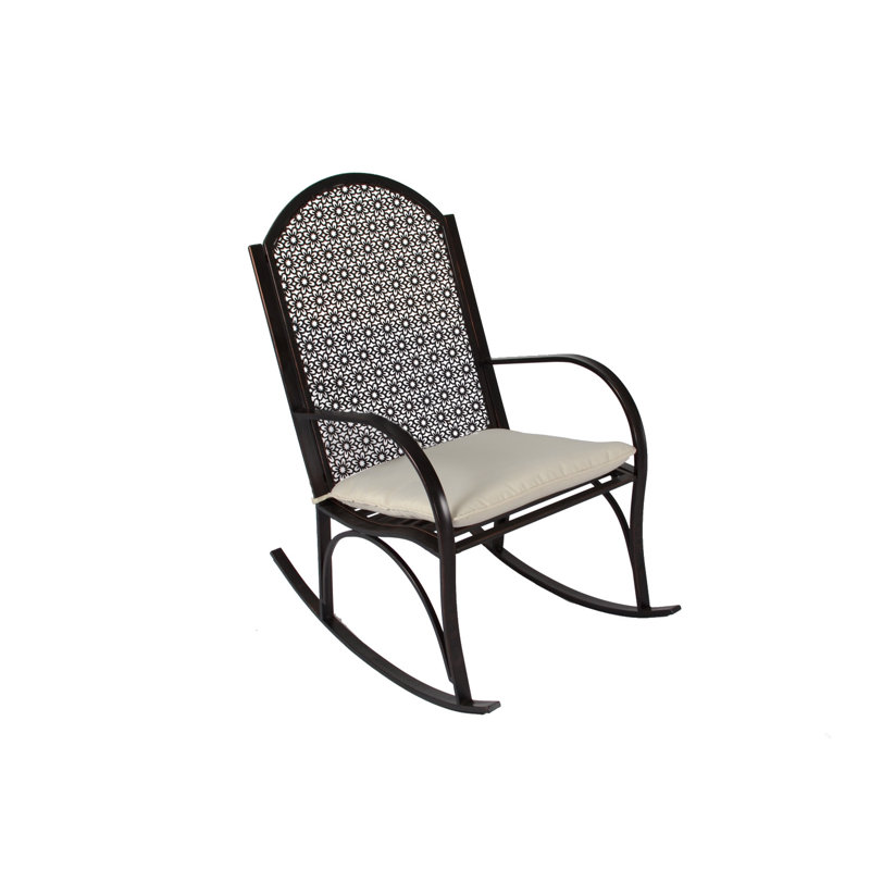 Chaise berçante de jardin