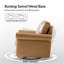 Chaise berçante pivotante en cuir véritable Auer-1929734920