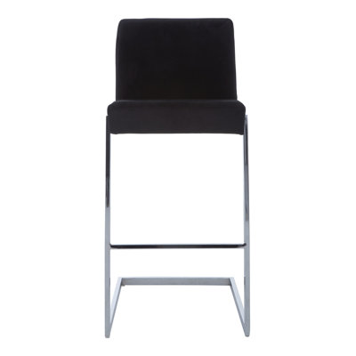 Elsberry Upholstered Counter Stool with Metal Frame