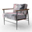 Fauteuil d'appoint rembourré abstrait-1634518408