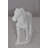Standing Horse Made of White Marble Size: 11" x 5" x 9"H