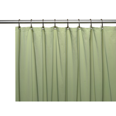 Gallaway Single Shower Curtain Liner with Metal Grommets