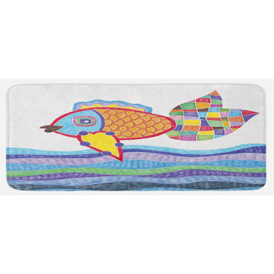 Tapis de cuisine poisson