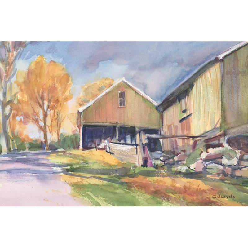 Country Road - Wrapped Canvas Painting, 30.48cm H x 45.72cm W 