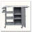 Foldable Outdoor Kitchen Island Patio Kitchen Island Outdoor Kitchen Cart Portable Prep Station with Lockable Wheels-124925644