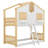 Twin Over Twin House Bunk Bed With Safety Guardrails And Ladder-1757440231
