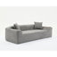 Boucle rembourrée - 3 places, 2 avec table de bout, coussins modernes et confortables, table de salon, design-663668670