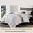  All Season High Fill Power Goose Down Bed Comforter/ 100% Cotton Cover Duvet Insert-359418881