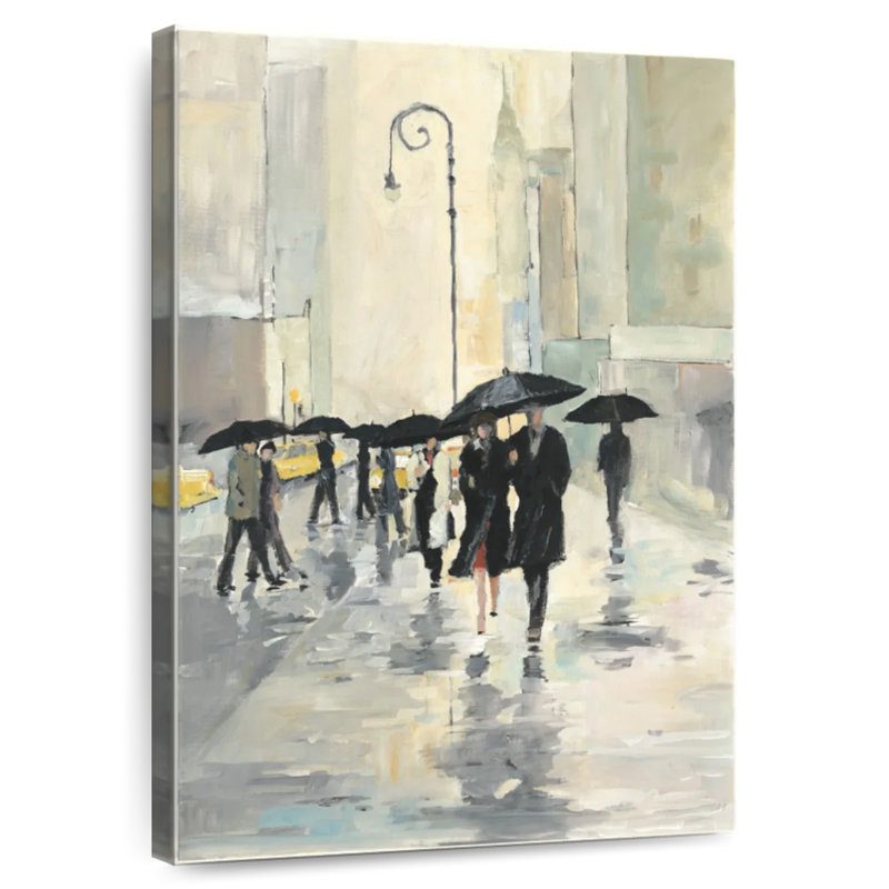 Sirci sous la pluie I, H 24 po x l 16 po