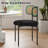 Canice Boucle Upholstered Metal Leg Side Chair-1423878767
