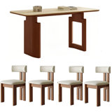 Vintage minimalist rectangular dining table