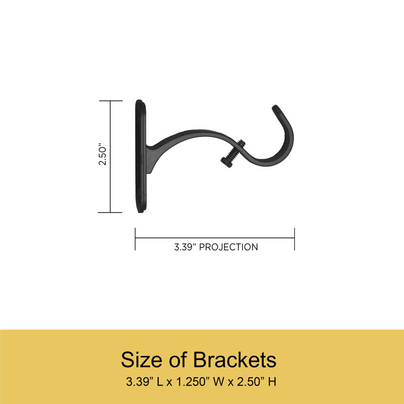 Adjustable Black Steel Tension Curtain Rod for Indoor/Outdoor Use