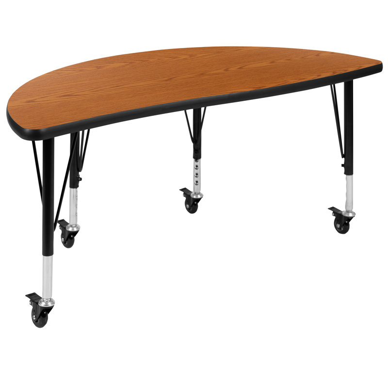 Table d'activité Goddard, Chêne, Oui, L 24 po x P 47,5 po x H 17 à 25 po