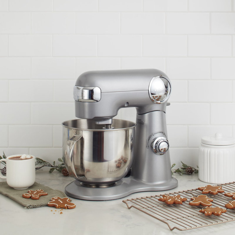 Cuisinart 12 Speed 5.5 Qt. Stand Mixer, Silver Lining