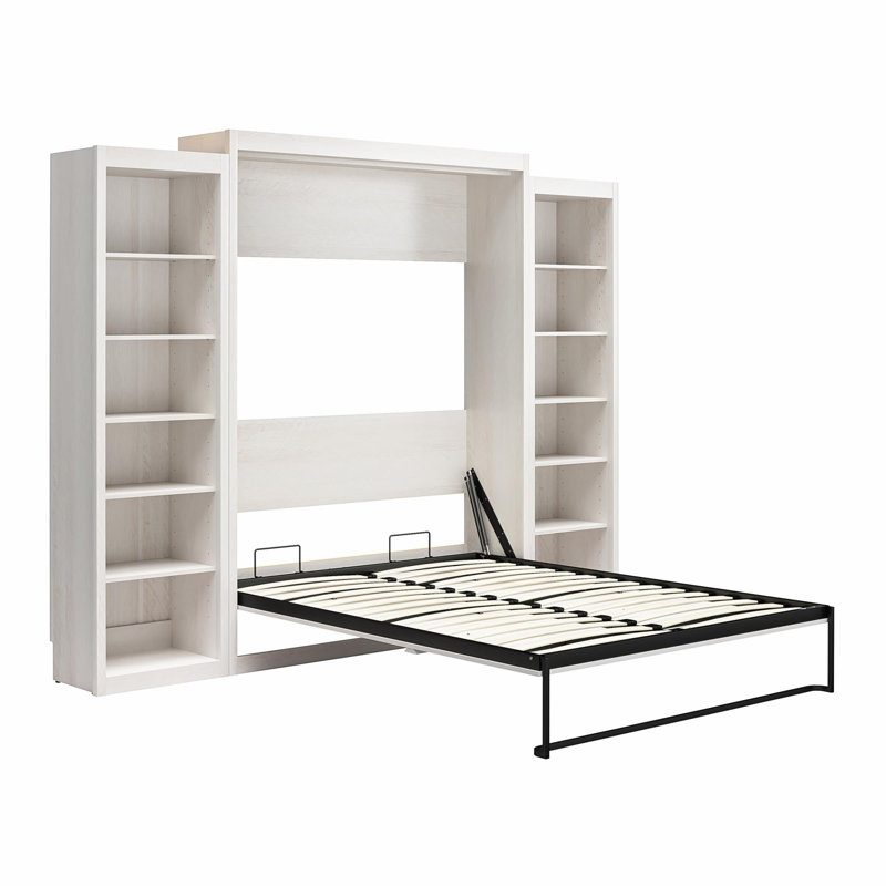 Wexford Murphy Bed with Storage Bookcases | Space-Saving