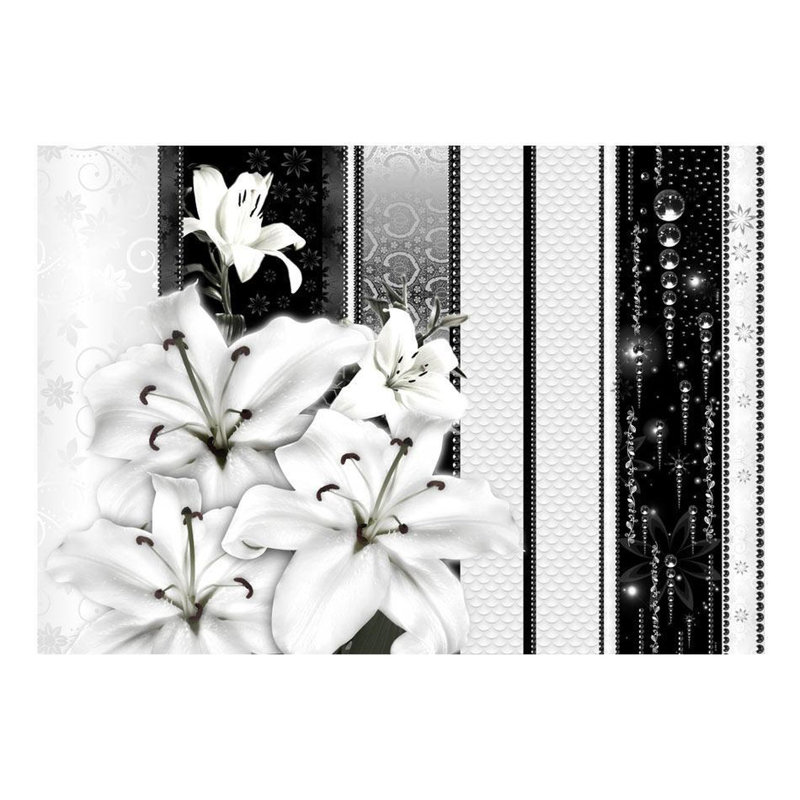 Floral Wall Mural, 110" L x 157" W