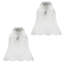 13cm H Glass Lamp Shade in White