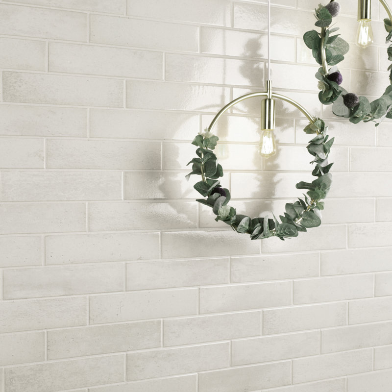Capri 3" x 10" Porcelain Stone Look Subway Wall Floor Use Tile, Neve
