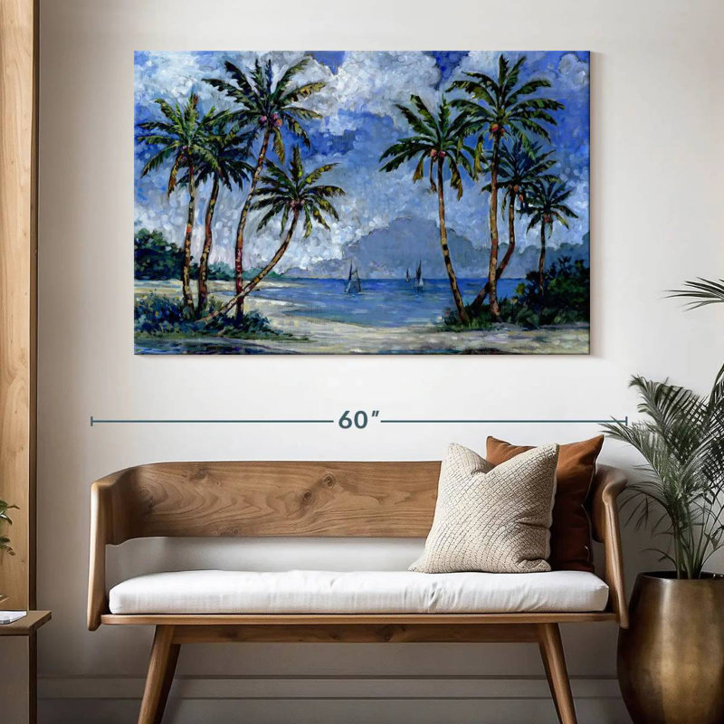 Gillard Impressions Of Palms II, H 34 po x l 51 po