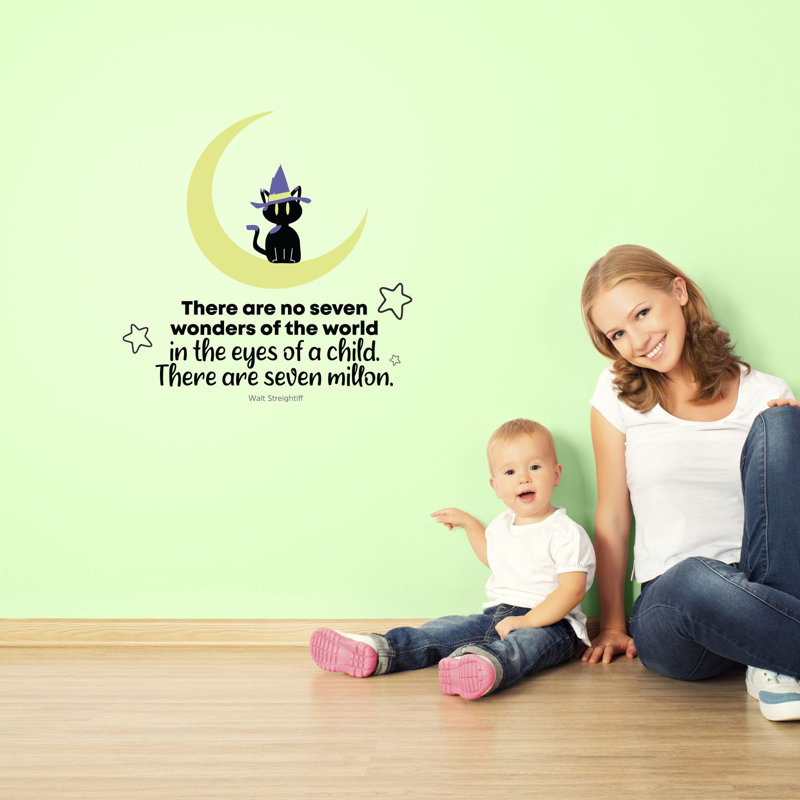 Text & Numbers Wall Decal, 10" H x 10" W x 0.05" D
