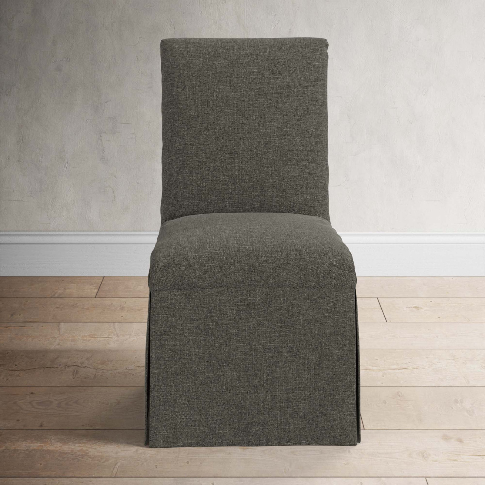 Ivanka Parsons Dining Chair, Zuma Charcoal Textured Linen