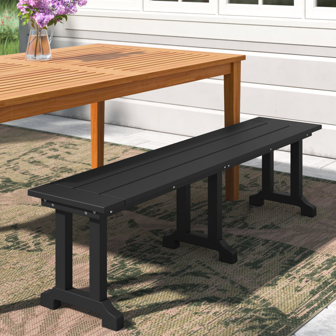 Outdoor All-Weather HDPE Dining Bench Lark Manor™ 