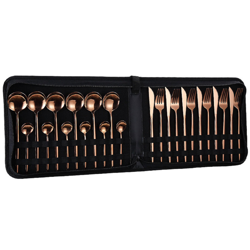 Ensemble de couverts en acier inoxydable Paloff, Or rose