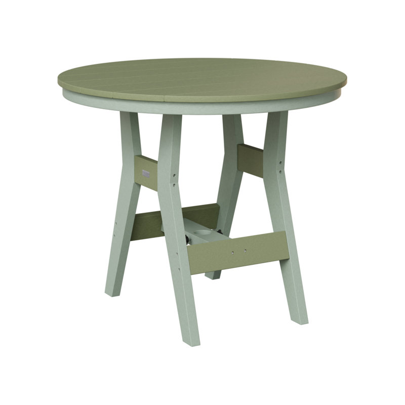 Harbor Outdoor Round Dining Table, Seafoam, Sage