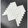 Thassos White 1" x 4" Natural Stone Herringbone / Chevron Wall & Floor Tile