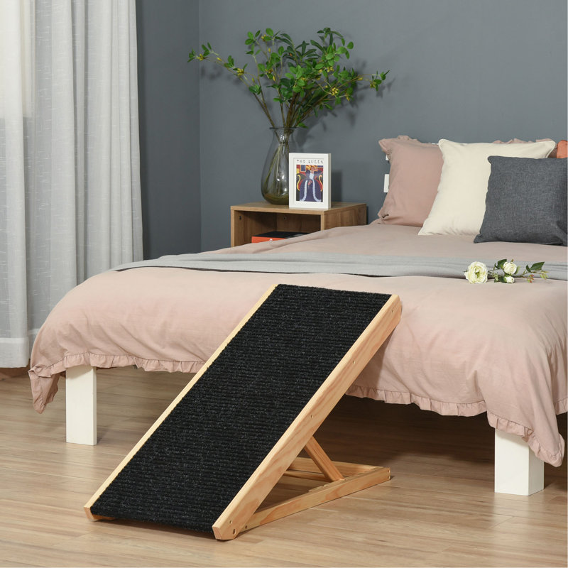 Rampe surélevée pour chiens, chats, lapins, réglable en hauteur et pliable