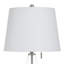 Lampe de table en verre - abat-jour blanc