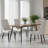 Calume Dining Side Chair – Modern Upholstered Dining Chair with High Back, Diamond Stitching, and Solid Oak Wood Legs, Ergonomic Kitchen & Dining Room Chair-283584564-308049307