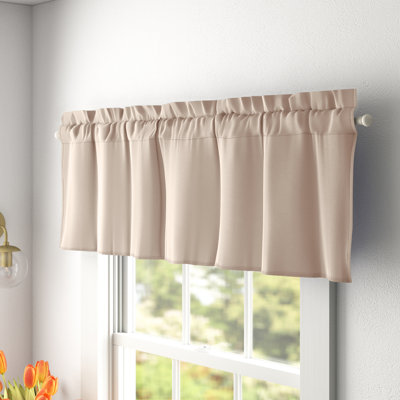Wayfair Basics® Thermal Room Darkening Rod Pocket Curtain Valance