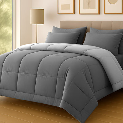 Pamposh Duvet 10.5 2Tone Hypoallergenic Coverless Duvet King Size Thick Cosy Quilt for All Season Anti Bacterial