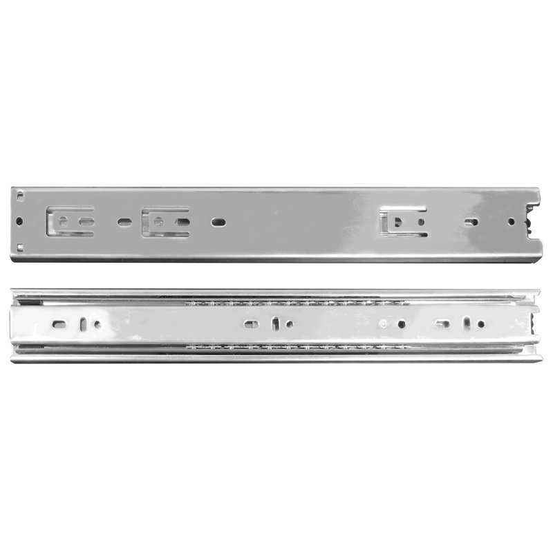 Glissière de tiroir en métal pleine extension à fixation latérale de 0,8 po, H 1,4 po x l 0,8 po x P 14 po