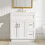 30" Bathroom Vanity With 2 Doors, 2 Drawers, Adjustable Shelf, Hidden Damping Slides For Drawers & Damping Hinges For Doors 