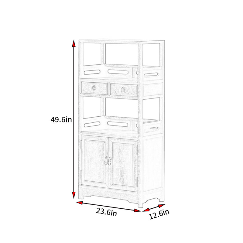 Fenn, (2 tablettes) H 49,6 po x l 23,6 po x P 12,6 po