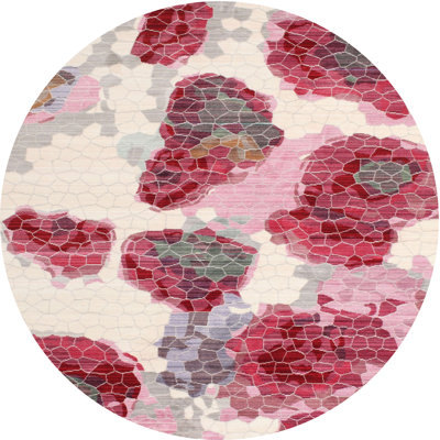 Tapis contemporain rouge